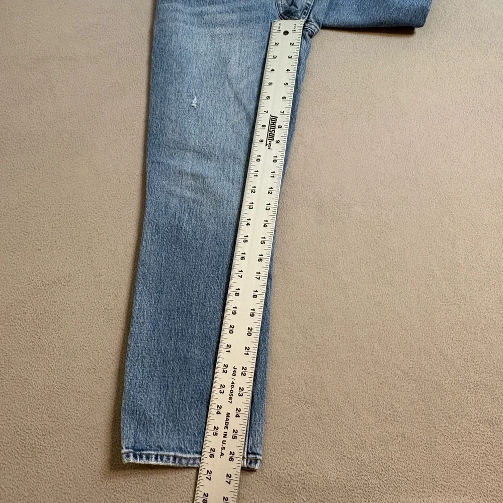 Abercrombie & Fitch Curve Love 90s Straight Ultra High Rise Jeans 25/0XS Light - Picture 7 of 9